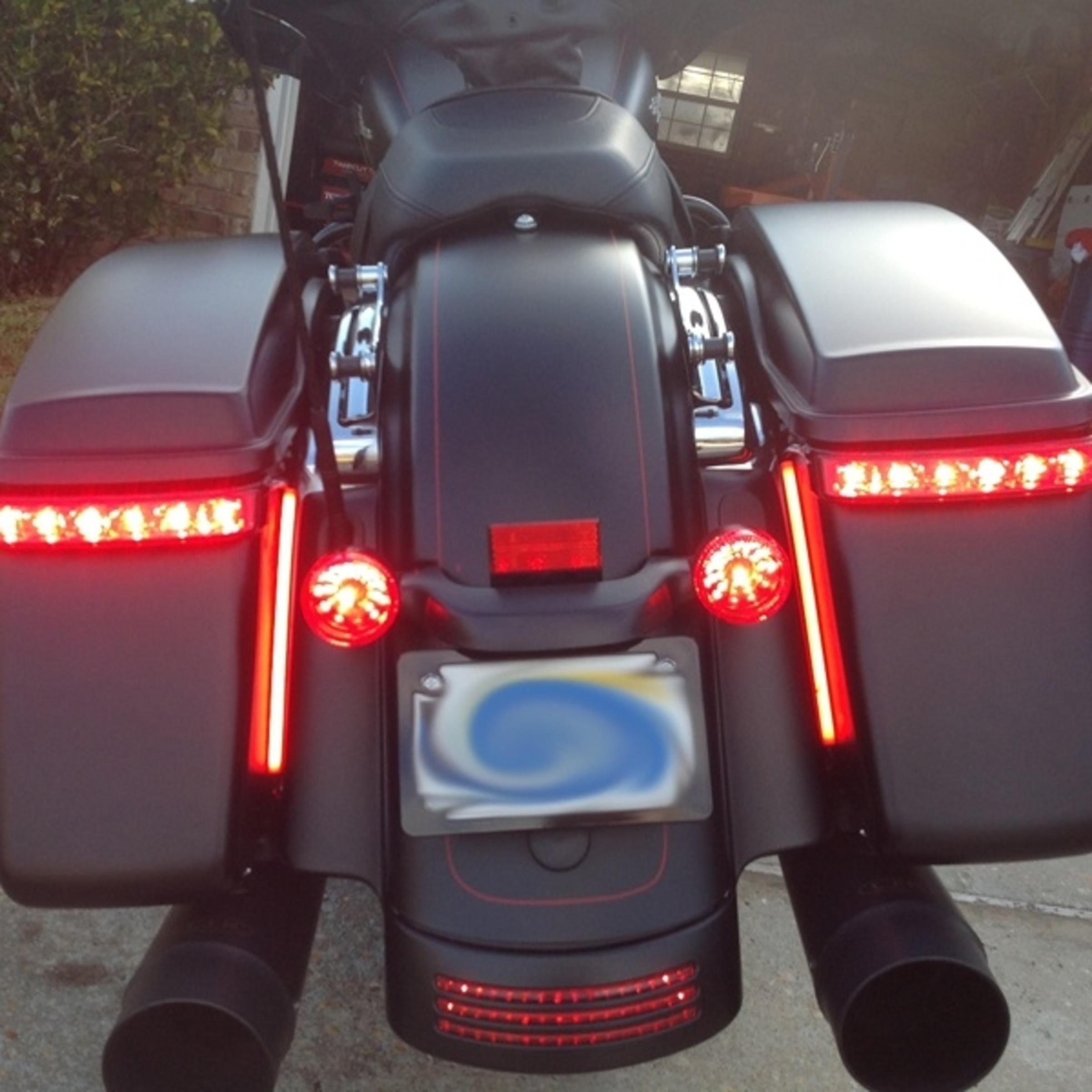 LED Saddlebag Brake Turn Light Fit For Harley Touring Street Electra Glide 14-20